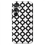 Lattice Tile | High Contrast Design Case Phone Case Casetry Essential + MagSafe® Galaxy S25 Plus