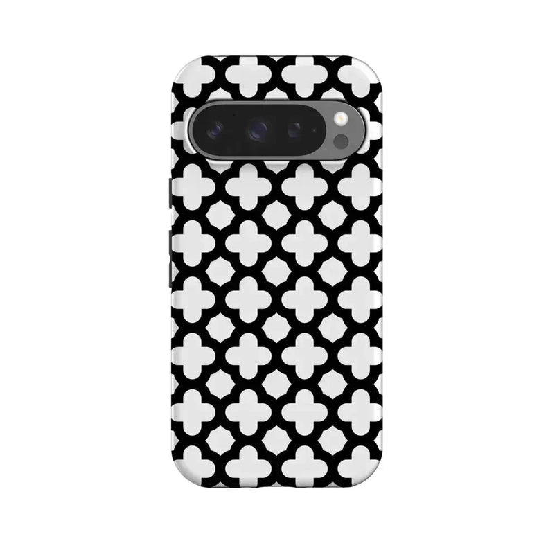 Lattice Tile | High Contrast Design Case Phone Case Casetry Essential + MagSafe® Google Pixel 10 Pro 