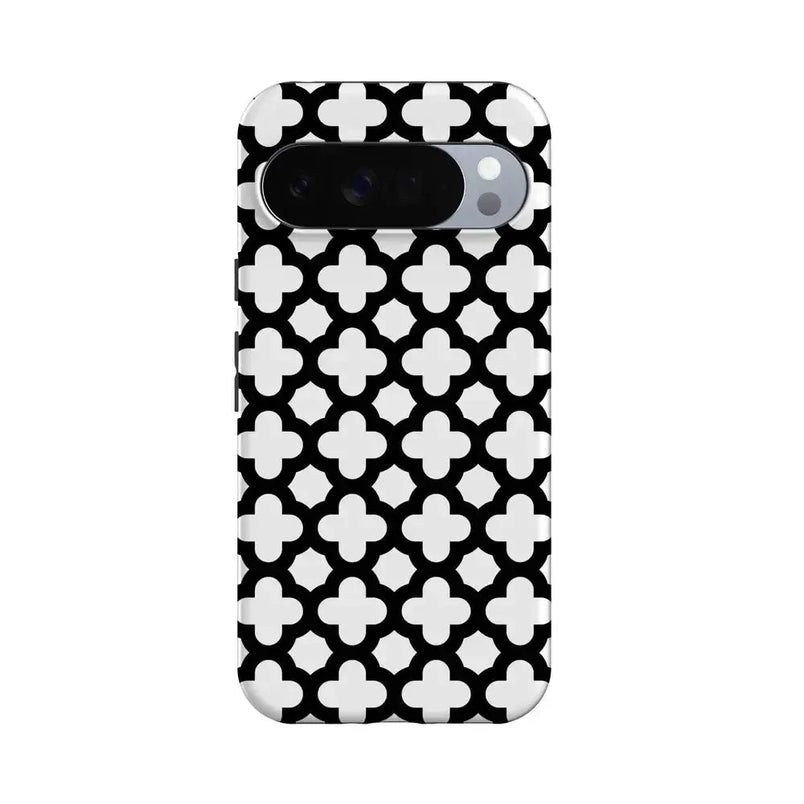 Lattice Tile | High Contrast Design Case Phone Case Casetry Essential + MagSafe® Google Pixel 10 Pro XL 