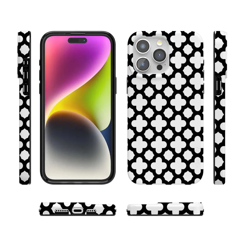 Lattice Tile | High Contrast Design Case Phone Case Casetry 