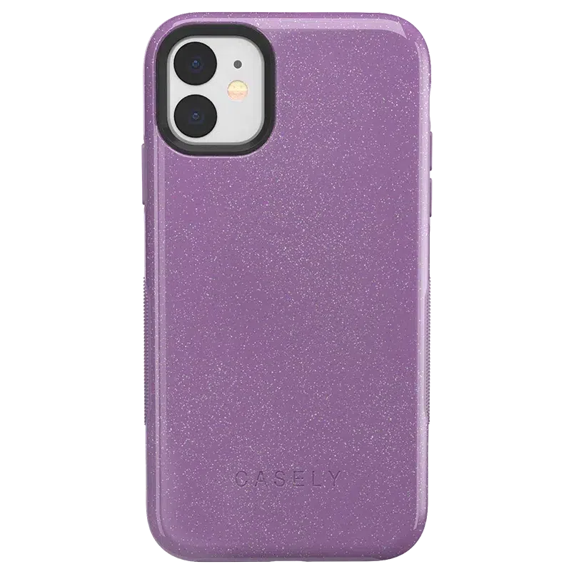 Lavender Waves | Purple Shimmer Case iPhone Case get.casely Bold iPhone 11 