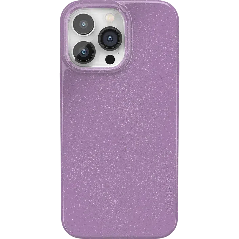 Lavender Waves | Purple Shimmer Case iPhone Case get.casely Classic + MagSafe® iPhone 14 Pro Max 