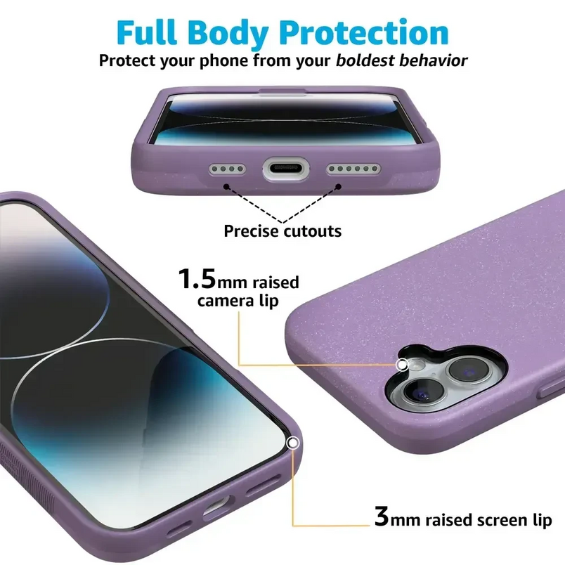 Lavender Waves | Purple Shimmer Case iPhone Case get.casely 