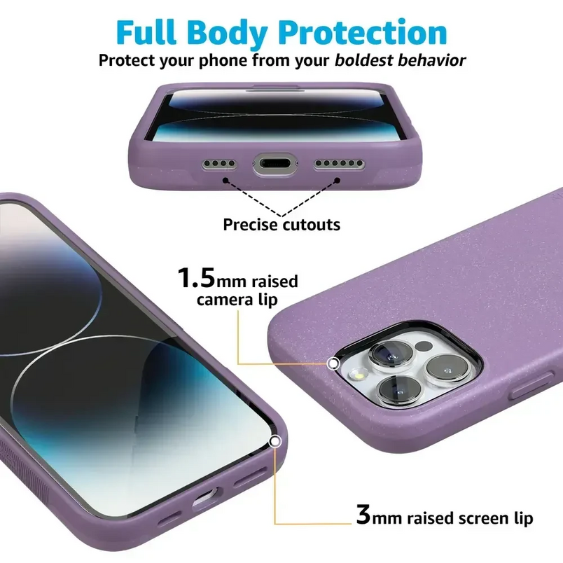 Lavender Waves | Purple Shimmer Case iPhone Case get.casely 