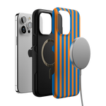 Go New York | Blue & Orange Stripes Case