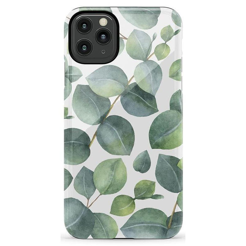 Leaf Me Alone | Green Floral Print Case iPhone Case get.casely Essential iPhone 11 Pro Max 