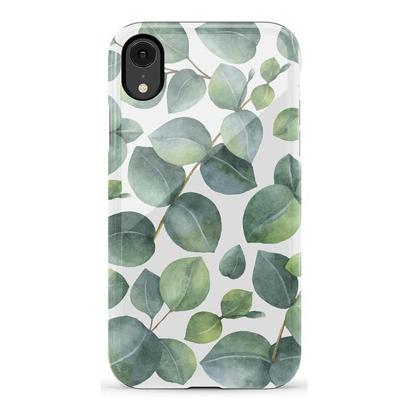 Leaf Me Alone | Green Floral Print Case iPhone Case get.casely Essential iPhone XR 