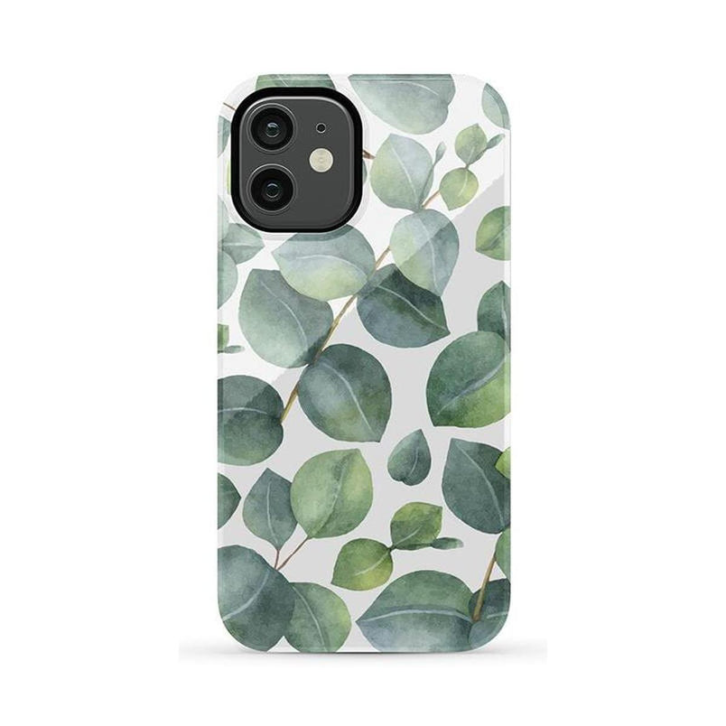 Leaf Me Alone | Green Floral Print Case iPhone Case get.casely Essential iPhone 12 Mini 