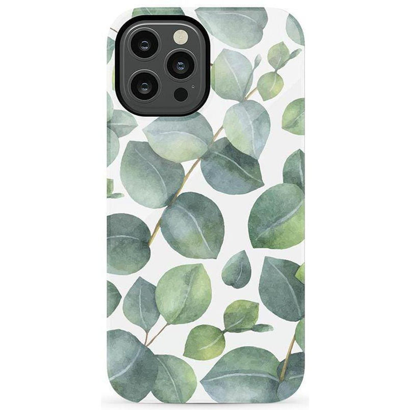 Leaf Me Alone | Green Floral Print Case iPhone Case get.casely Essential iPhone 12 Pro Max 