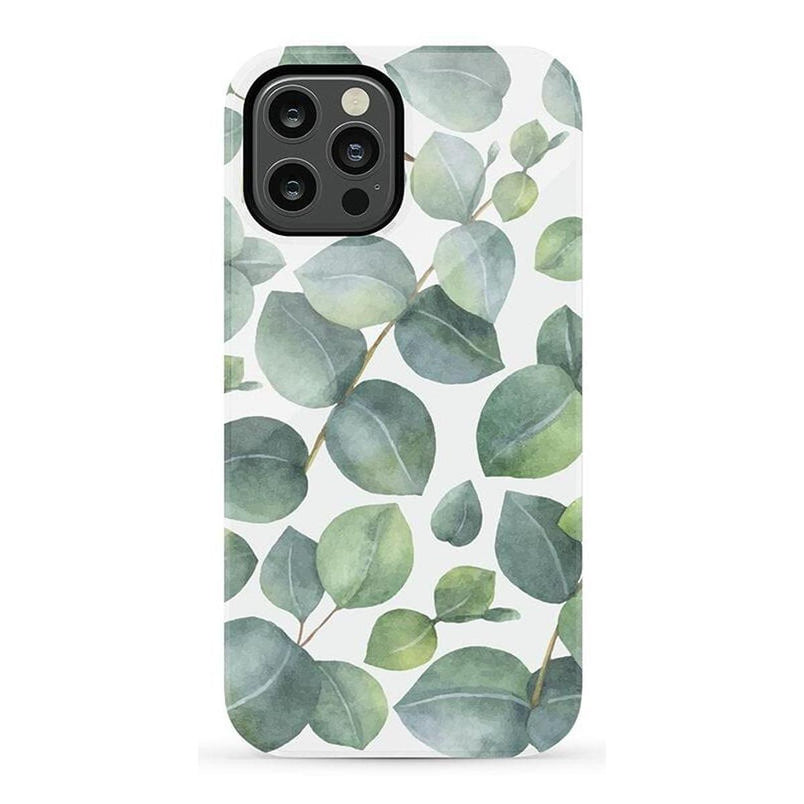 Leaf Me Alone | Green Floral Print Case iPhone Case get.casely Essential iPhone 12 Pro 