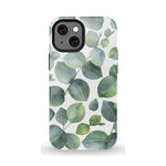 Leaf Me Alone | Green Floral Print Case iPhone Case get.casely Essential + MagSafe® iPhone 13 Mini 