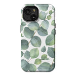 Leaf Me Alone | Green Floral Print Case iPhone Case get.casely Essential + MagSafe® iPhone 15 