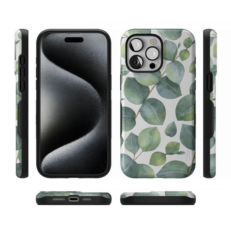 Leaf Me Alone | Green Floral Print Case iPhone Case get.casely 