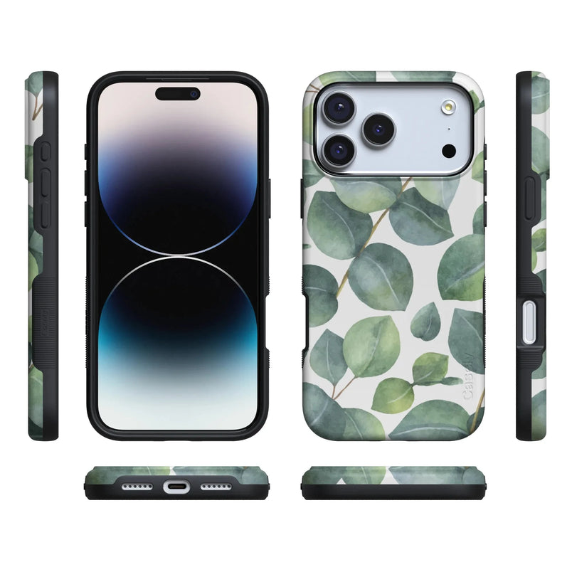 Leaf Me Alone | Green Floral Print Case iPhone Case get.casely 