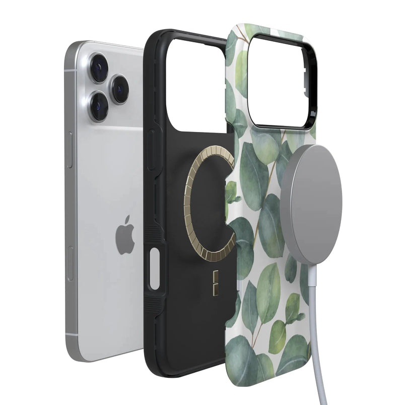 Leaf Me Alone | Green Floral Print Case iPhone Case get.casely 