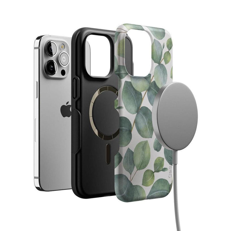 Leaf Me Alone | Green Floral Print Case iPhone Case get.casely 