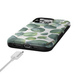 Leaf Me Alone | Green Floral Print Case iPhone Case get.casely 
