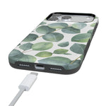 Leaf Me Alone | Green Floral Print Case iPhone Case get.casely 