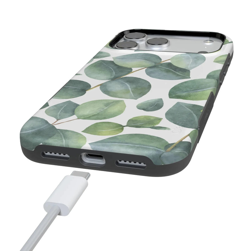 Leaf Me Alone | Green Floral Print Case iPhone Case get.casely 