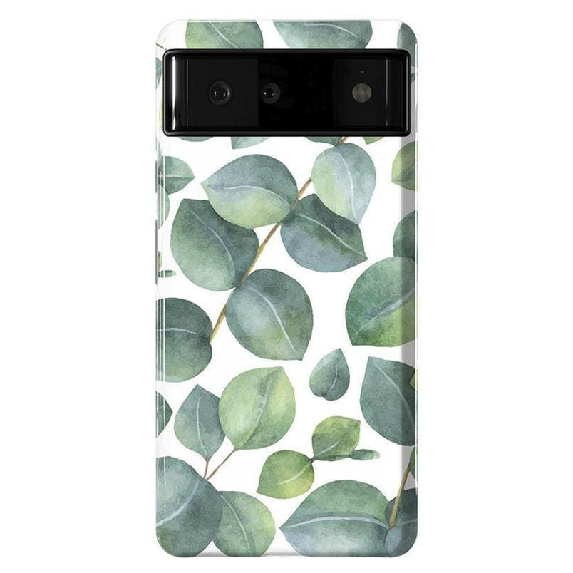 Leaf Me Alone | Green Floral Print Google Pixel Case Google Pixel Case Casetry Essential Google Pixel 6