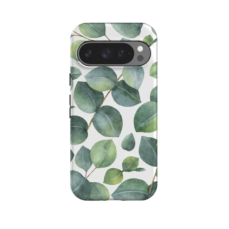 Leaf Me Alone | Green Floral Print Google Pixel Case Google Pixel Case Casetry Essential + MagSafe® Google Pixel 10 Pro 