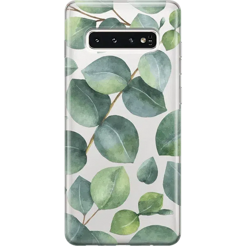 Leaf Me Alone | Green Floral Print Samsung Case Samsung Case get.casely 