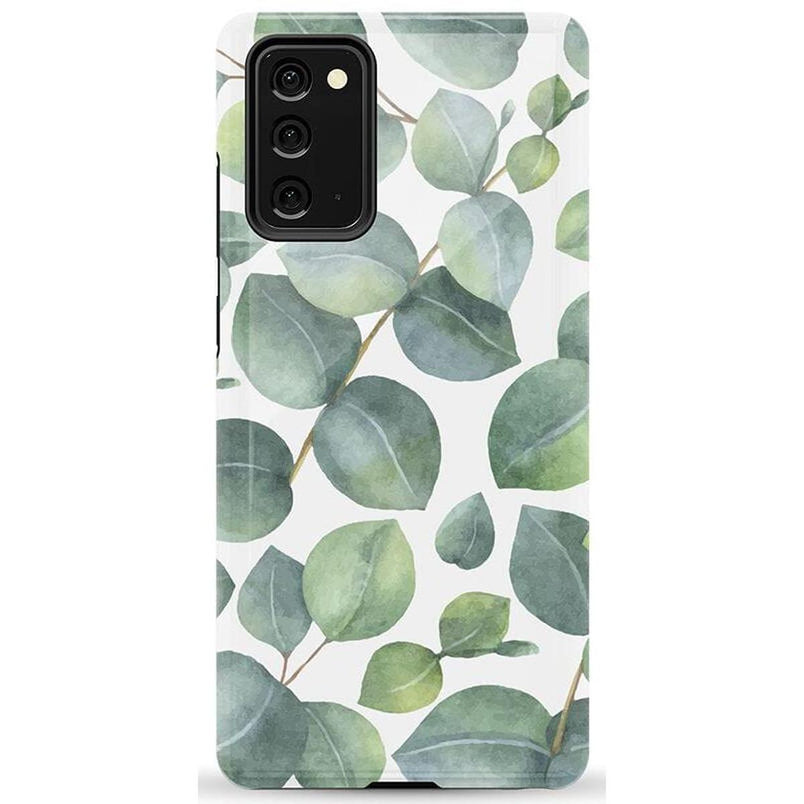 Leaf Me Alone | Green Floral Print Samsung Case Samsung Case get.casely Essential Galaxy Note 20