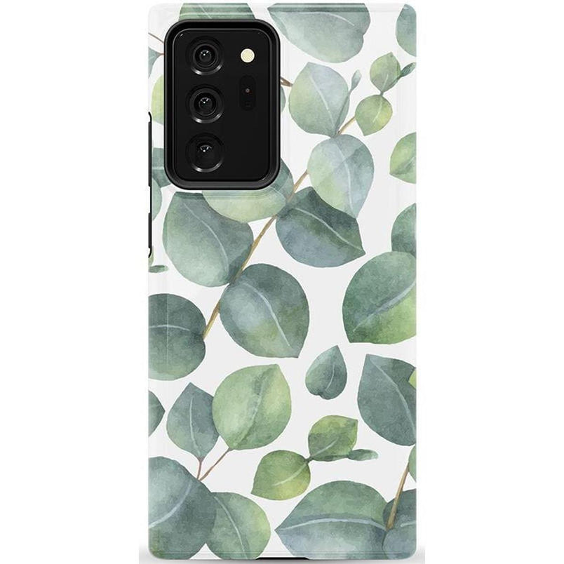 Leaf Me Alone | Green Floral Print Samsung Case Samsung Case get.casely 