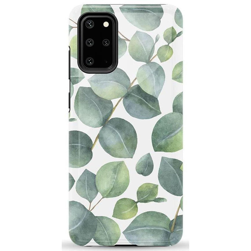 Leaf Me Alone | Green Floral Print Samsung Case Samsung Case get.casely 