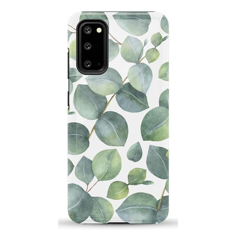 Leaf Me Alone | Green Floral Print Samsung Case Samsung Case get.casely Essential Galaxy S10