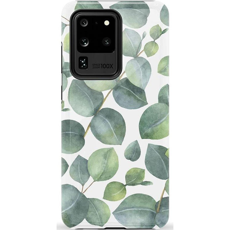 Leaf Me Alone | Green Floral Print Samsung Case Samsung Case get.casely Essential Galaxy S10 Plus