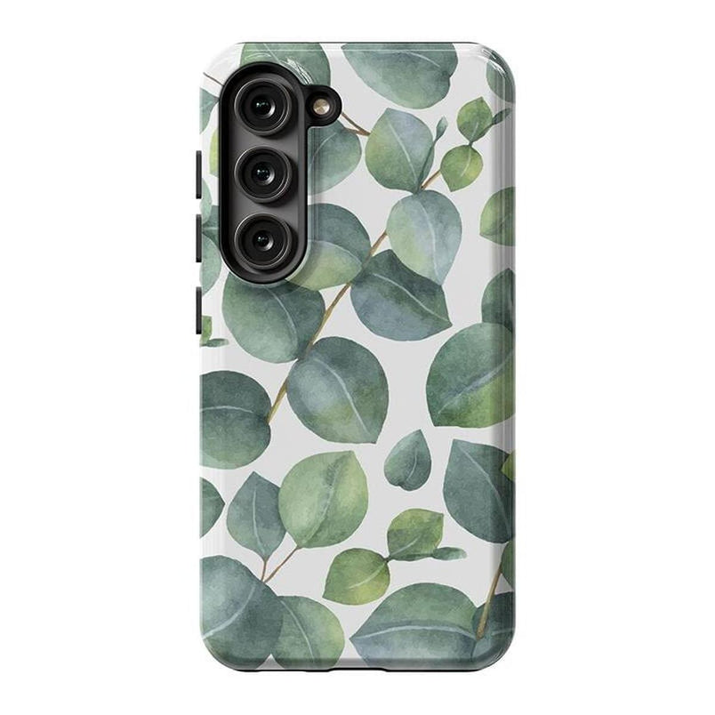 Leaf Me Alone | Green Floral Print Samsung Case Samsung Case get.casely Essential Galaxy S21 Plus