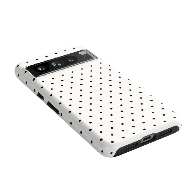 On the Dot | White Polka Dot Case