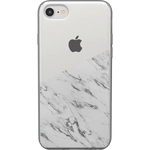 Let's Split | Half White Clear Marble Case iPhone Case get.casely 