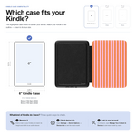 Perfect Stripes | Orange & Pink Stripes Kindle Case