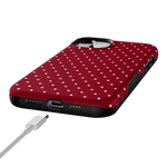 On the Dot | Maroon Polka Dot Case