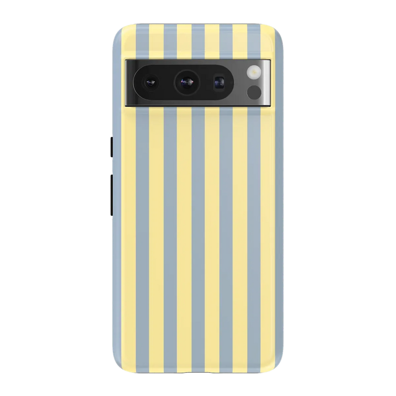Coastline Stripes | Blue & Yellow Case - Google Pixel 8 Pro