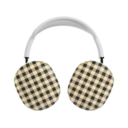 Cedar Lane | Black & Cream Gingham AirPods Max Case - AirPods Max