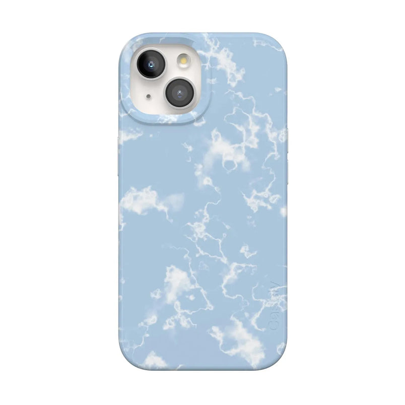 Light Blue Skies | Marble Clouds Case iPhone Case get.casely Classic + MagSafe® iPhone 15 