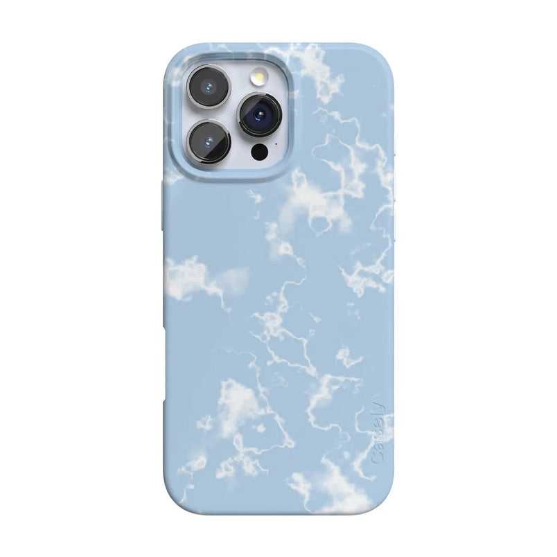 Light Blue Skies | Marble Clouds Case iPhone Case get.casely Classic + MagSafe® iPhone 16 Pro Max 