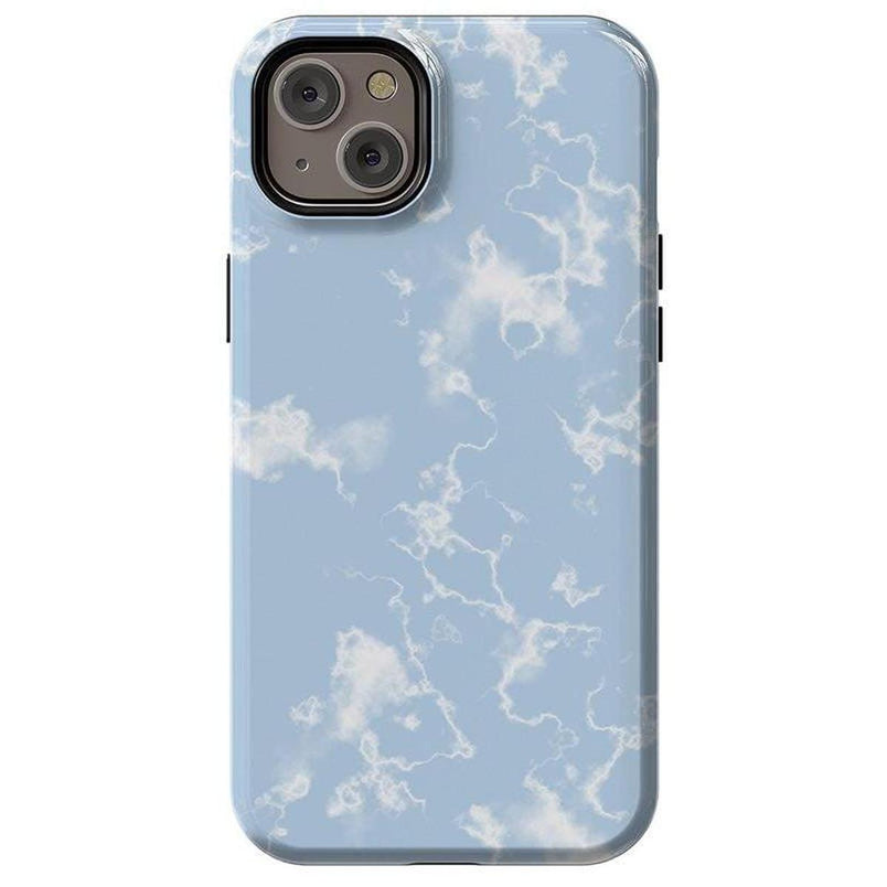 Light Blue Skies | Marble Clouds Case iPhone Case get.casely Essential + MagSafe® iPhone 14 Plus