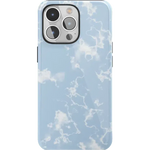 Light Blue Skies | Marble Clouds Case iPhone Case get.casely Essential + MagSafe® iPhone 15 Pro Max