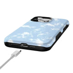 Light Blue Skies | Marble Clouds Case iPhone Case get.casely 