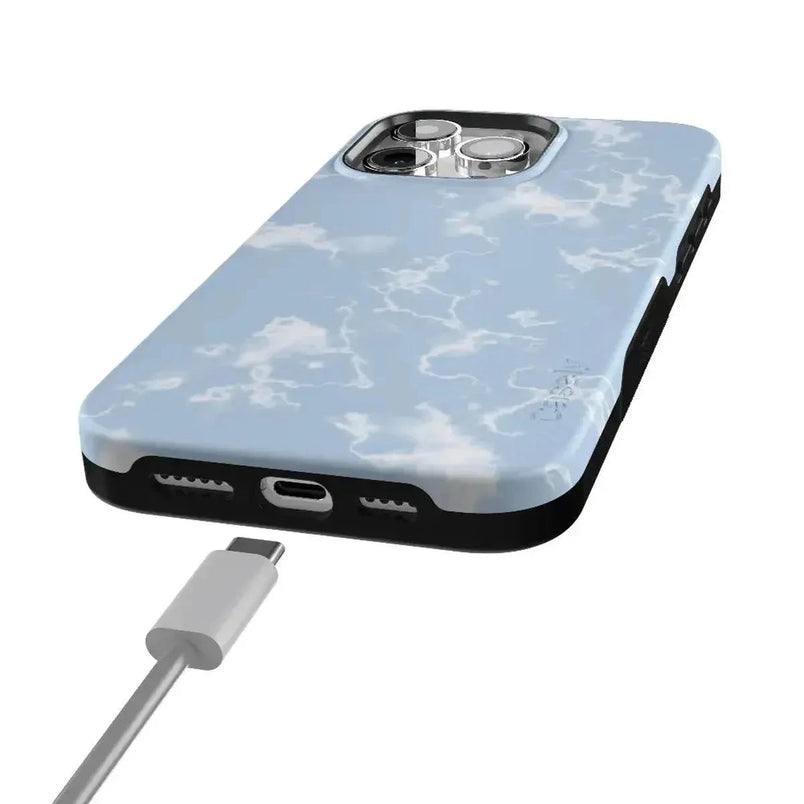 Light Blue Skies | Marble Clouds Case iPhone Case get.casely 
