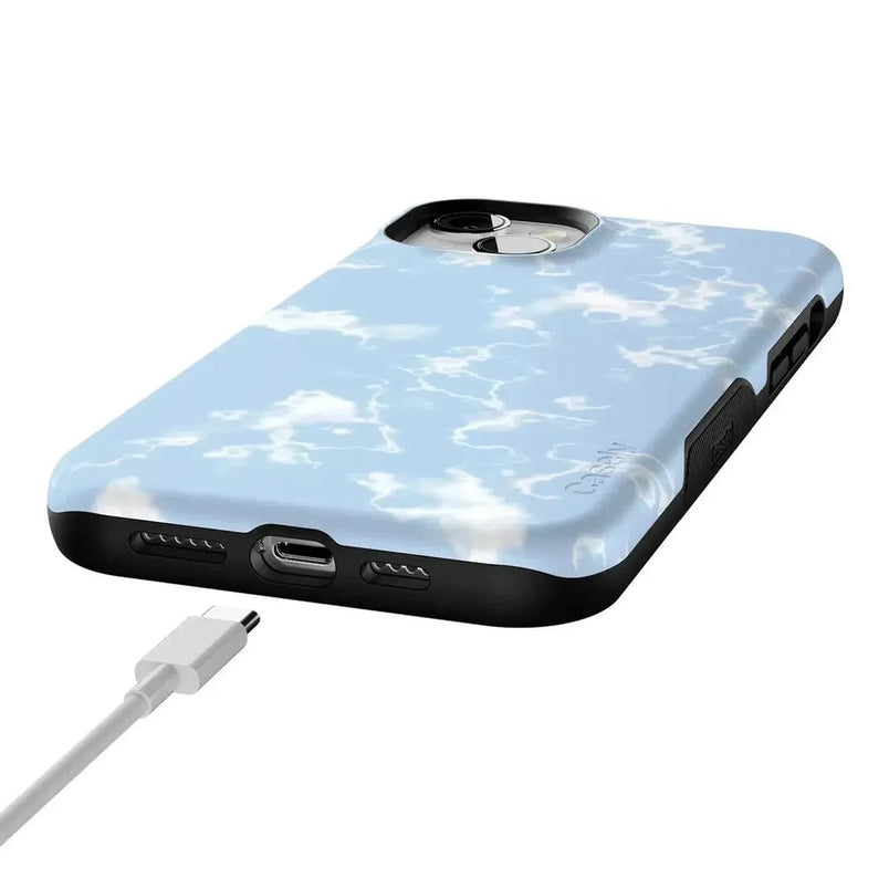 Light Blue Skies | Marble Clouds Case iPhone Case get.casely 