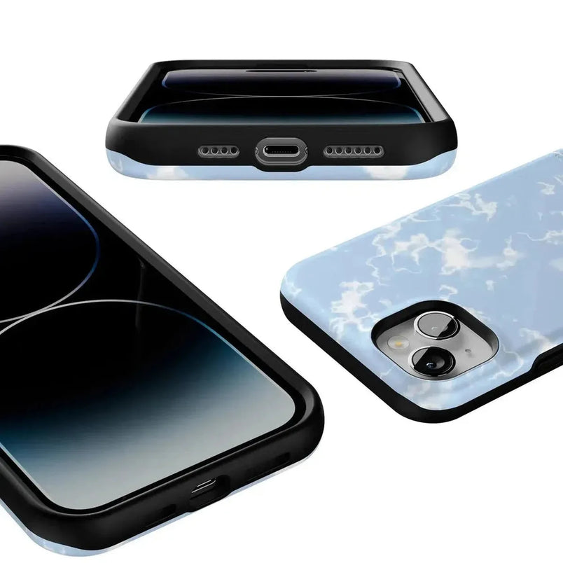 Light Blue Skies | Marble Clouds Case iPhone Case get.casely 