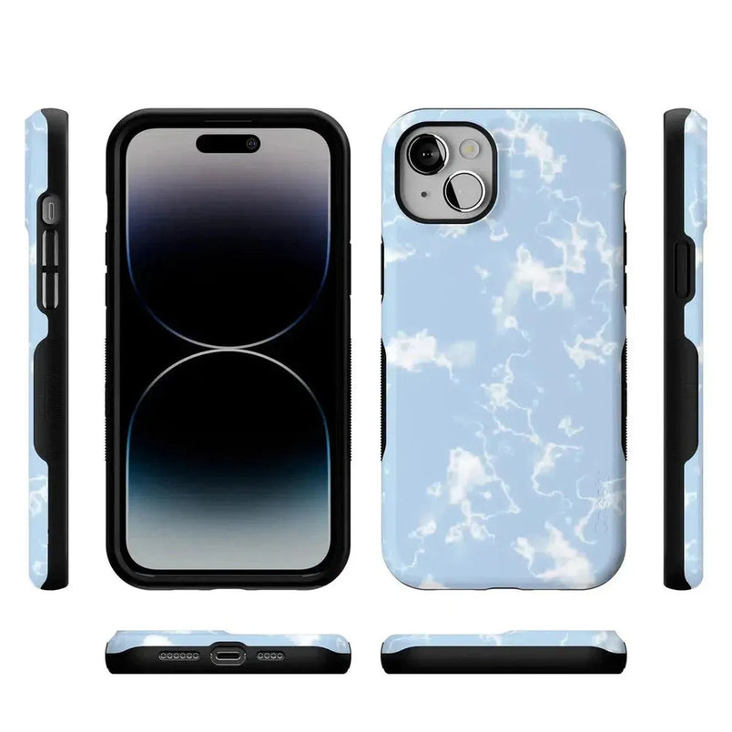 Light Blue Skies | Marble Clouds Case iPhone Case get.casely 