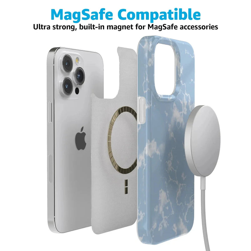 Light Blue Skies | Marble Clouds Case iPhone Case get.casely 