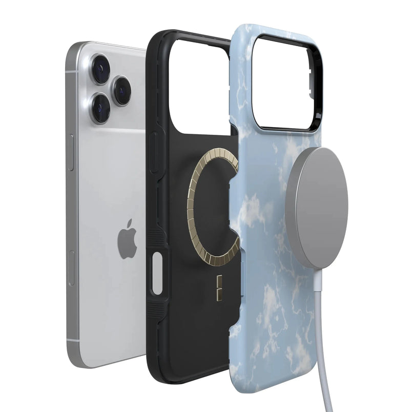 Light Blue Skies | Marble Clouds Case iPhone Case get.casely 