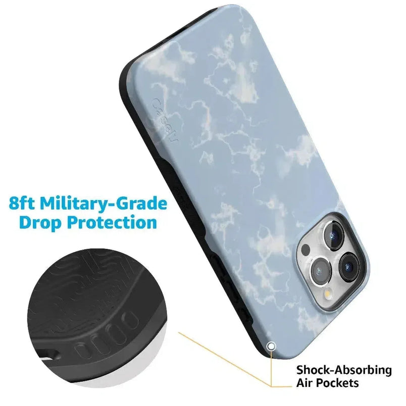 Light Blue Skies | Marble Clouds Case iPhone Case get.casely 